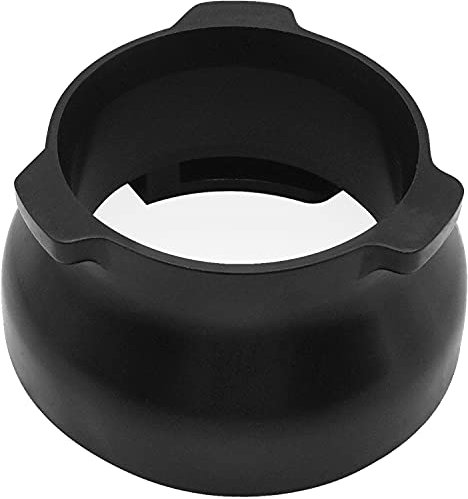 Coffee Dosing Funnel 54mm Espresso Coffee Accessrioes with Grinder Trigger for Sage Breville Portafilters Espresso Hand Free (Black)