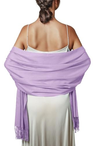 Schal Lavendel Stola Damen Festlich für Abendkleid Pashmina Schals Tücher Winter