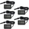 AITRIP 5PCS Digital Thermometer Hygrometer Mini Probe Thermometers Temperature Humidity Gauge Meter for Reptile Incubator Poultry Office Living Room black