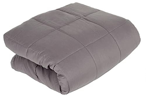 Hodge and Hodge Weighted Blanket Grey Heavy Calming Sleep Therapy Glass Beads 130 x 150cm 6kg