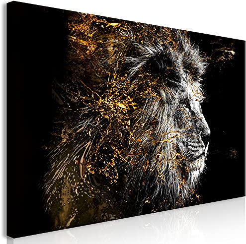 murando Wandbild Mega XXXL Löwe Einteiliger XXL-Format Kunstdruck zur Selbstmontage Leinwandbilder moderne Bilder DIY Wanddekoration Wohnung Deko Porträt Tier Abstrakt
