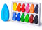 Four Candies 12 Colors Crayons for Kids, My First Crayons for Toddlers, Non-Toxic Washable Unbreakable Water-Drop Shape for Little Hands, Safe Toddler Coloring Art Gift