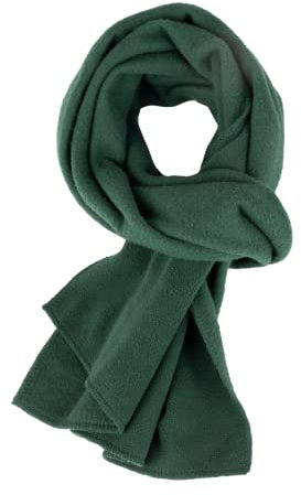 Adventure Togs Kids Scarf - Micro Fleece Thermal Material, Toddler, Unisex, Girls or Boys School Wear Bottle Green One Size