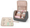 Luxja Wearable Breast Pump Bag (with a Waterproof Mat) Compatible with Momcozy and Elvie Breast Pump, Carrying Case for Wearable Breast Pump and Extra Parts (Patent Pending), Gray