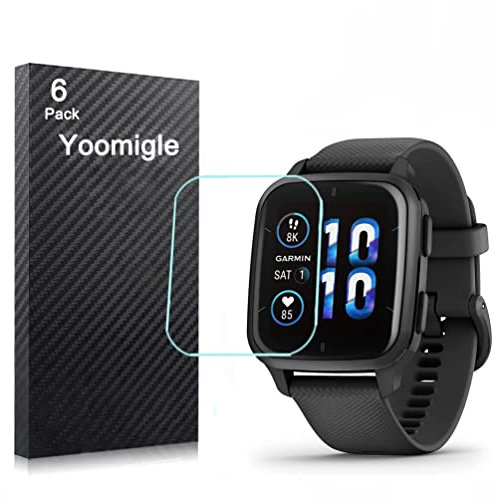 Yoomigle Confezione da 6 pellicole protettive per schermo Garmin Venu Sq 2 per Garmin Venu SQ2 Smartwatch Pellicole di protezione dello schermo Crystal Clear HD Anti-graffio Anti-impronte