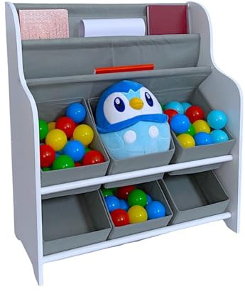 HOMELOX Kids Storage Tub with Bookshelves Perfect Organiser Kid Clothes Books & Toys