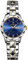 JewelryWe Damenuhr Edelstahl Uhren Damen - Blau Analog Quarz Armbanduhr mit Edelstahl Armband Leuchtend Zeiger Datum Woche Kalender 30m wasserdichte Uhr für Frauen Mädchen