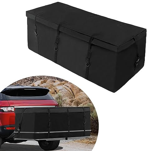 Coffre de toit de voiture, coffre arrière pour attelage de remorque, sac de rangement pliable, étanche, sac de transport pour voyage, sac de transport arrière de voiture, 600D, pour camion, SUV