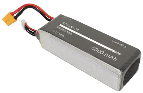 für Fly Wing FW450 V3 Akku, 4S 14,8 V 5000 MAh Lipo-Akku, RC Hubschrauber Ersatzteile für Fly Wing FW450 V3, Überladung und Kurzschlussschutz