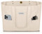 HOMESPON Sac a Main Femme Grand Sac Cabas en Toile Portés épaule Sac Fourre Tout avec Poches et Ordinateur Portable Compartiment (Beige)