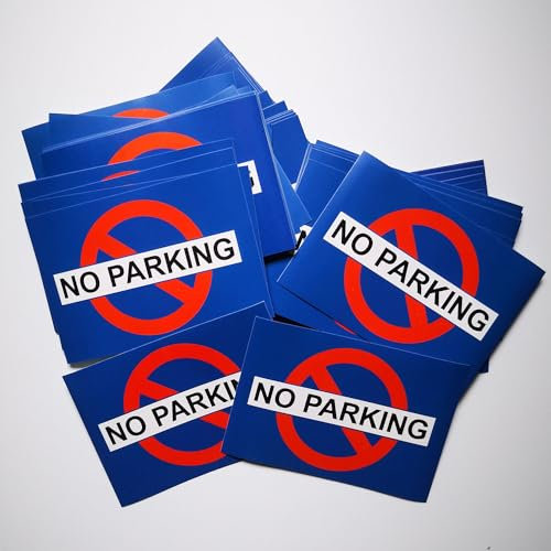 30 Aufkleber für Parkverbot. Verbotenes Parken. Schwer zu entfernende Sticker. Sehr abschreckend