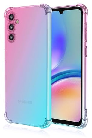 HONLEN Custodia per Samsung Galaxy A35 5G Case, (6.5 Inches) Trasparente Sfumato TPU Silicone Progettata, 4 Angoli rinforzati Case