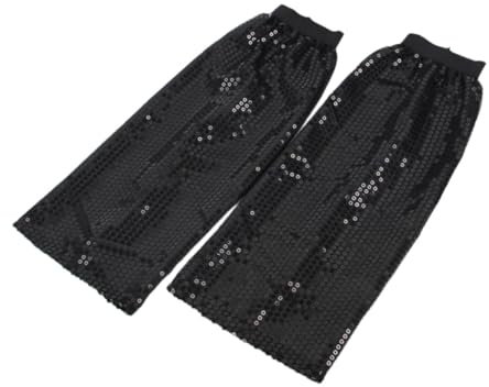 SYSUII 1 Paar Pailletten Beinsocken Pailletten-Stulpen Beinwärmer Kniestrümpfe Beinlinge Beinsocken Kniestrümpfe Knöchelwärmer Strümpfe für Disco, Karneval, Mottoparty Party Kostüm für Frauen Mädchen