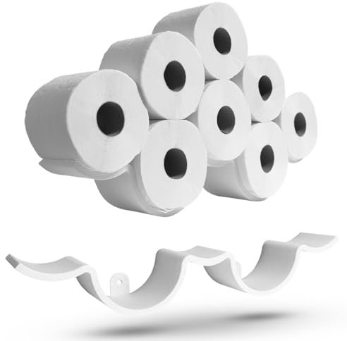 Dolly® Toilettenpapier Aufbewahrung Badezimmer - wolkenförmiges Design aus Bio-Kunststoff für bis zu 8 Rollen - Klopapier Aufbewahrung, Organizer Bad – platzsparend & Ideal für jedes Badezimmer
