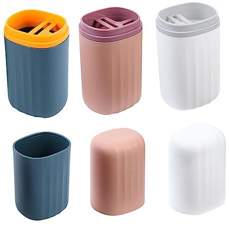 Gatuida 3er-Box Reisewaschbecher Reise-zahnpasta-etui Werkzeug Männer Tragbarer Zahnbürstenhalter Behälter Für Zahnbürsten Fall Zahnpasta Träger Glas Plastik Zahnputzbecher Haushalt Reisen