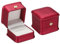 PATIKIL Samt Ringbox, 2er Pack Hochzeitsringbox Vintage Schmuckhalter für Verlobung, Antrag, Zeremonie, Jubiläum, Stil 4, Rot
