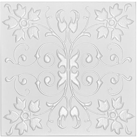 3D Paneele, Polystyrol Paneele, Deckenpaneele, 3D Wandpaneele, Dekoren, Decken - Wandverkleidung, 3mm dick - 50x50cm 14m² - 56 Stück (0862)