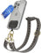 EAZY CASE - Handykette Universal zum Umhängen kompatibel mit jedem Handy Kette mit Hülle kombinierbar Handykordel mit Karabiner für Handyhülle Handyband zum Umhängen Bunt Boho Kordel Schwarz Grau