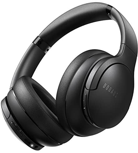 DOQAUS Kopfhörer Kabellos Bluetooth,Bis zu 90 Std Bluetooth Kopfhörer Over-Ear mit 3 EQ-Modi, HiFi Stereo, Eingebautes Mikrofon, Faltbares Wireless Headphones für Handys/iPad/Laptops/PC (Schwarz)