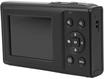 Appareil Photo Numérique 4K, Webcam à Mise au Point Automatique, Détection de Visage, écran IPS de 2,4 Pouces, Lumière d'appoint, Zoom Numérique 16X, Appareil Photo Compact 4K,