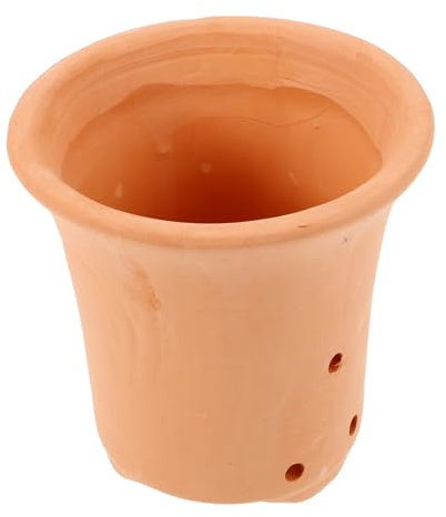 Levemolo Maceta De Barro Ahuecada para Suculentas y Cactus, Maceta Pequeña Transpirable, Jardinera Mediana para Interiores, Orificio De Drenaje, Adecuado para Decoración De Hogar y Oficina