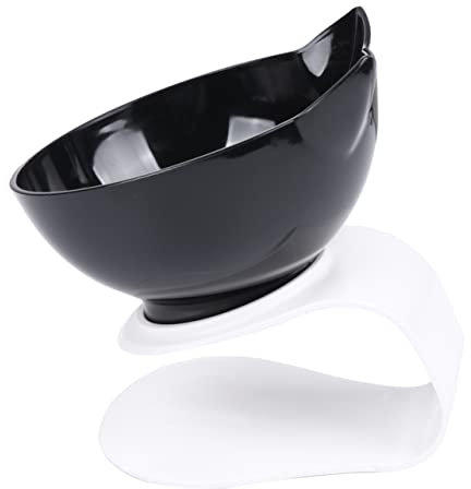 TOGEVAL 1pc Cat Bowl Neck Guard Adorable Cat Ear Design Detachable Single Bowl for Water Easy to Clean Safe and