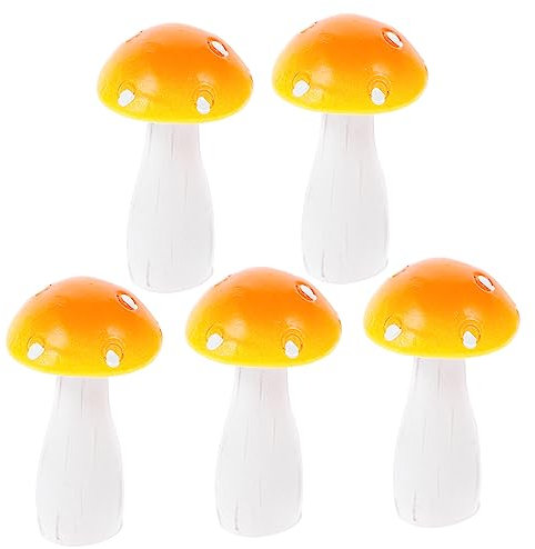 BESPORTBLE 5stücke Pilz Deko Feengarten Pilze Miniatur Pilze Miniatur Dekoration Garten Deko Ornament DIY Figuren