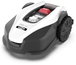 AMA Robot Tagliaerba Freemow RBA1201 per Superfici Fino a 1200 mq - Navigazione Intelligente, Wi-Fi e Bluetooth, Altezza di Taglio Regolabile, Bianco/Nero