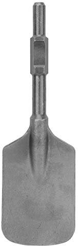Heavy-Duty Steel Clay Spade Scoop Chisel Bit for Electric Breakers - 135mm Wide Spade for Enhanced Efficiency in Excavation, Demolition & Construction with Black Plastic Tool Box