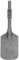 Heavy-Duty Steel Clay Spade Scoop Chisel Bit for Electric Breakers - 135mm Wide Spade for Enhanced Efficiency in Excavation, Demolition & Construction with Black Plastic Tool Box