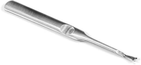 BATHVEVE 5Pièces Set de Manucure Acier Inoxydable Outils pour Nettoyer Cuticules à Ongles Pousse-cuticules et Outils de Manucure Ergonomiques