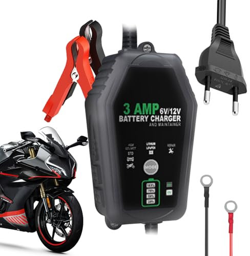 Cargador de batería de automóvil inteligente, cargador de conservación de la batería del automóvil, dispositivo de mantenimiento del cargador de batería del automóvil 6V y 12 V-botton Battery Charge c
