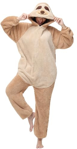 Xinlong Pijama Mono Panda Cosplay Costume Pingüino Ropa de Dormir Invierno Oso Sloth Animal Hombre Mujer Carnaval Halloween