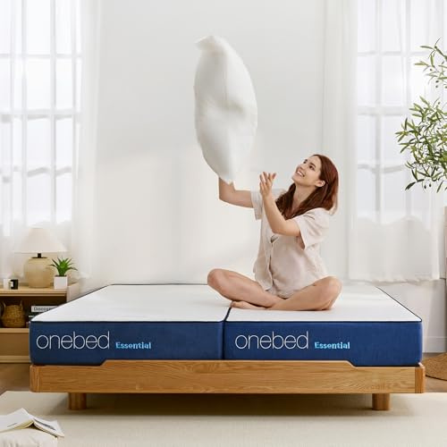 Onebed Matratze 140x200 cm Mittelfest 20cm, Ergonomische 7-Zonen Kaltschaummatratze mit Bezug abnehmbar & waschbar, Schaumstoffmatratze 140x200cm Rollmatratze H3, Öko-Tex Zertifiziert