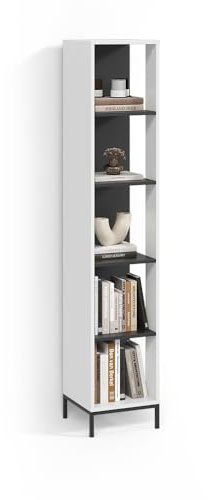 Livinity Bücherregal Aterno Weiß | mit 5 Fächern