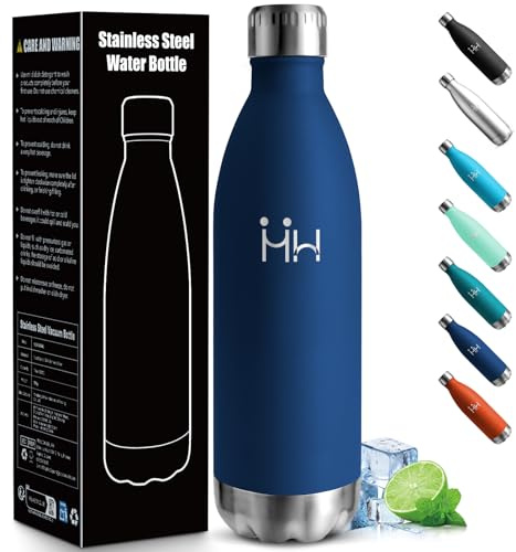 Botella Agua Acero Inoxidable 1 Litro, Acero Inoxidable 18/8, Cantimplora Termica, Sin BPA, Termo, A Prueba de Fugas, Garrafa Termica para Camping, Deportes Al Aire Libre, Gimnasio