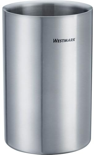 Westmark Doppelwandiger Flaschenkühler 1,5 l – Ideal um Wasser, Bier, Wein oder Sekt am Tisch oder unterwegs kühl zu halten, auch als Eiswürfelbehälter nutzbar – Edelstahl