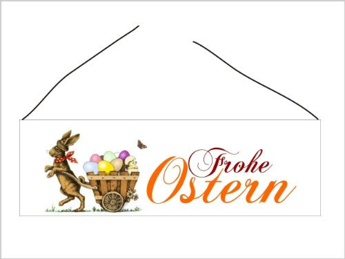 Creativ Deluxe Türschild-hochglänzend und Kratzfest Frohe Ostern