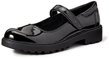 Geox Fille J Casey Girl P Ballerines, Black, 39 EU