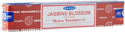 Satya - Varitas de incienso Flor de jazmín (15 g, 12 unidades)