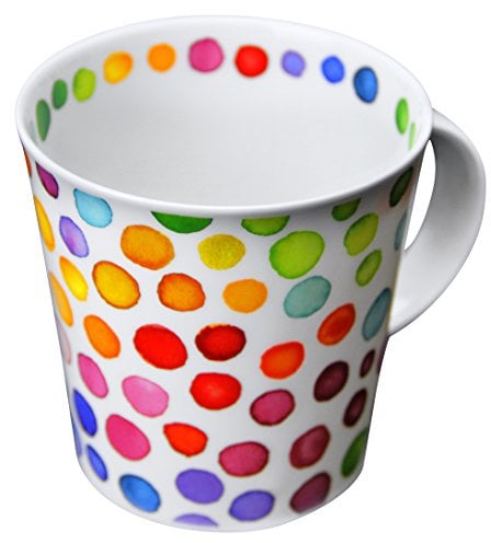 Becher Cairngorm Hot Spots aus Bone China 11cm 0,48l