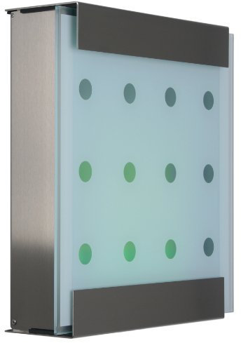 Keilbach Briefkasten glasnost glas bedrucktes Glas Punkte 07 1114