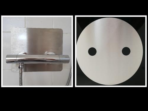 Koch #81 Hygienische Wandabdeckung Platte 30cm für Armatur in Dusche + Bad - antibakteriell, säurebeständig, rostfrei Schutz vor Schimmel, Kalk, Schmutz! Vollmaterial Edelstahl V2A - Made in Germany