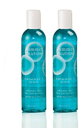 Summer Solution Gel douche pour nageurs neutralise le chlore et autres produits chimiques, sans danger pour le visage et un usage quotidien