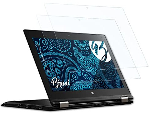 Bruni Schutzfolie kompatibel mit Lenovo ThinkPad Yoga 260 Folie, glasklare Displayschutzfolie (2X)