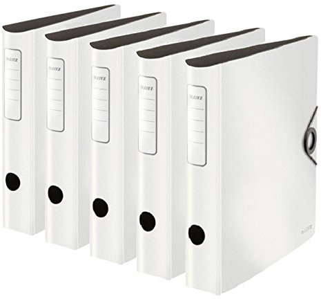 Leitz 10481001 Qualitäts-Ordner 180° Active Solid (Schmal, Weiß, 10)