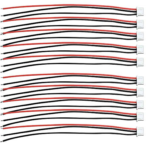 10pcs JST-XH 2S 3S 4S 5S 6S Balance Verlängerungskabel Kabel mit 15cm 22awg Silikonkabel (2S)