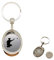 Mygoodprice Porte clé en Métal alu brossé avec jeton aimanté gravé pétanque