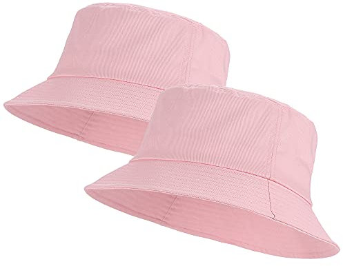 Umeepar Cappello da Pescatore Estivo in Cotone Unisex per Donna Uomo, Rosa. Taglia Unica
