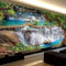 Nicole Knupfer 5D Wasserfall Diamant Painting Kit DIY Full Bohrer Diamond Malerei Handgemachtes Wohnzimmer Wanddekoration (100x40cm)